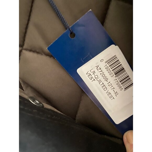 Lucchese Quilted Vest Size XL NWT Polyester Micro Suede Brown Coastal Cowgirl - Picture 9 of 13